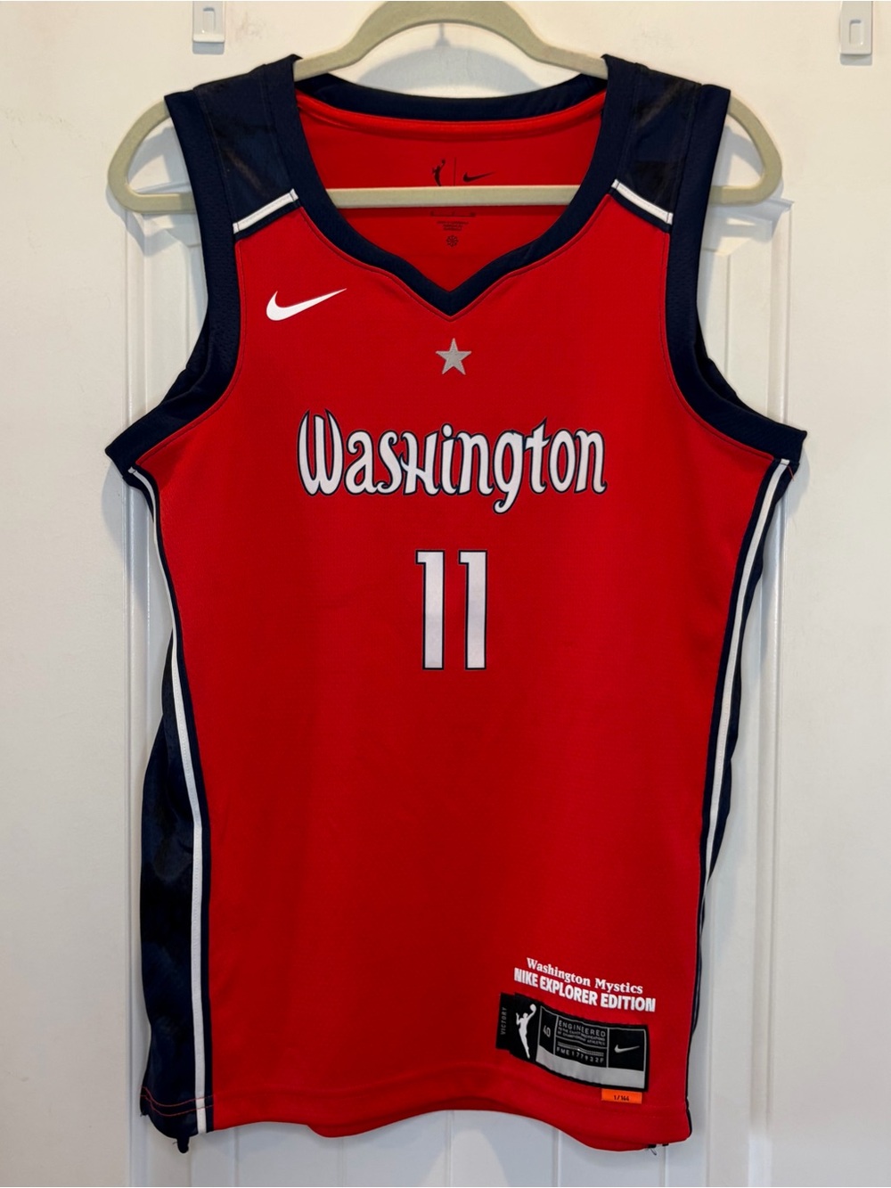 Nike WNBA ELENA DELLE DONNE Washington Mystics Jersey Women's S 44 Red Explorer